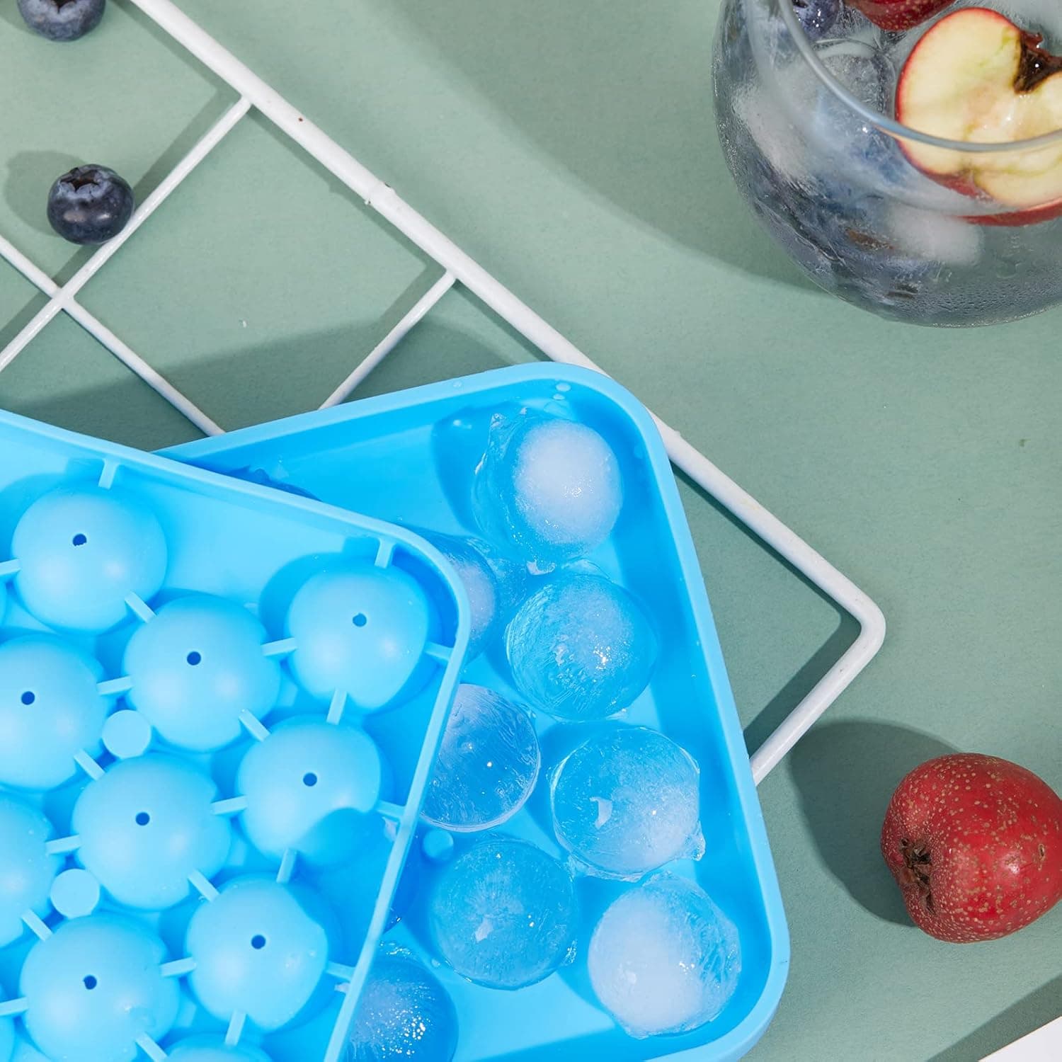 25-Cavity Silicone Ice Ball Trays, 2-Pack detail view 3