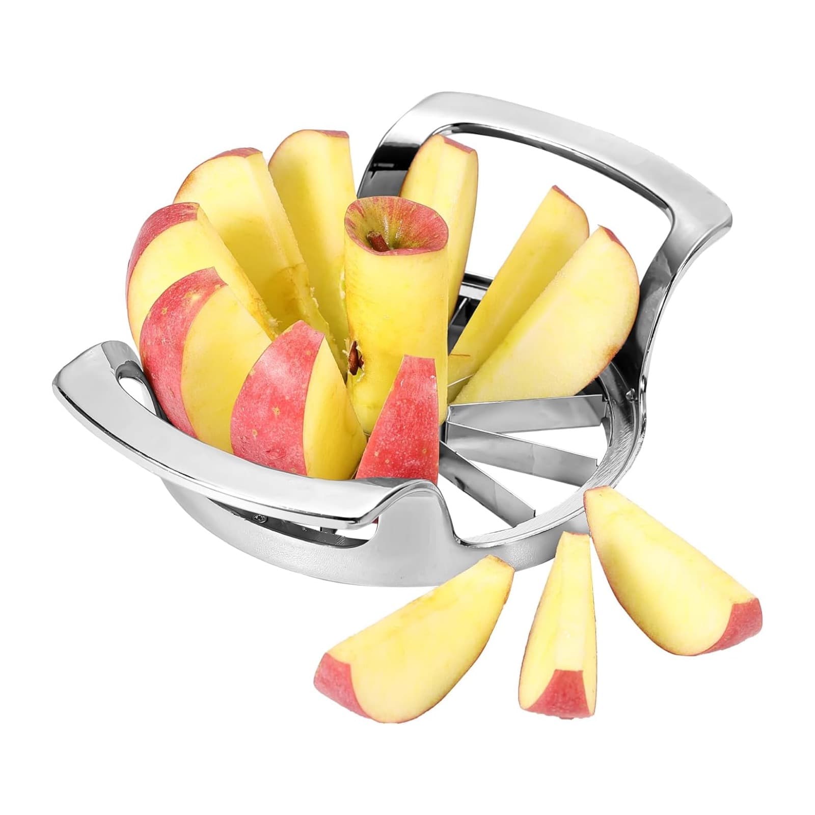 Obsoorth 12-blade stainless steel apple slicer and corer