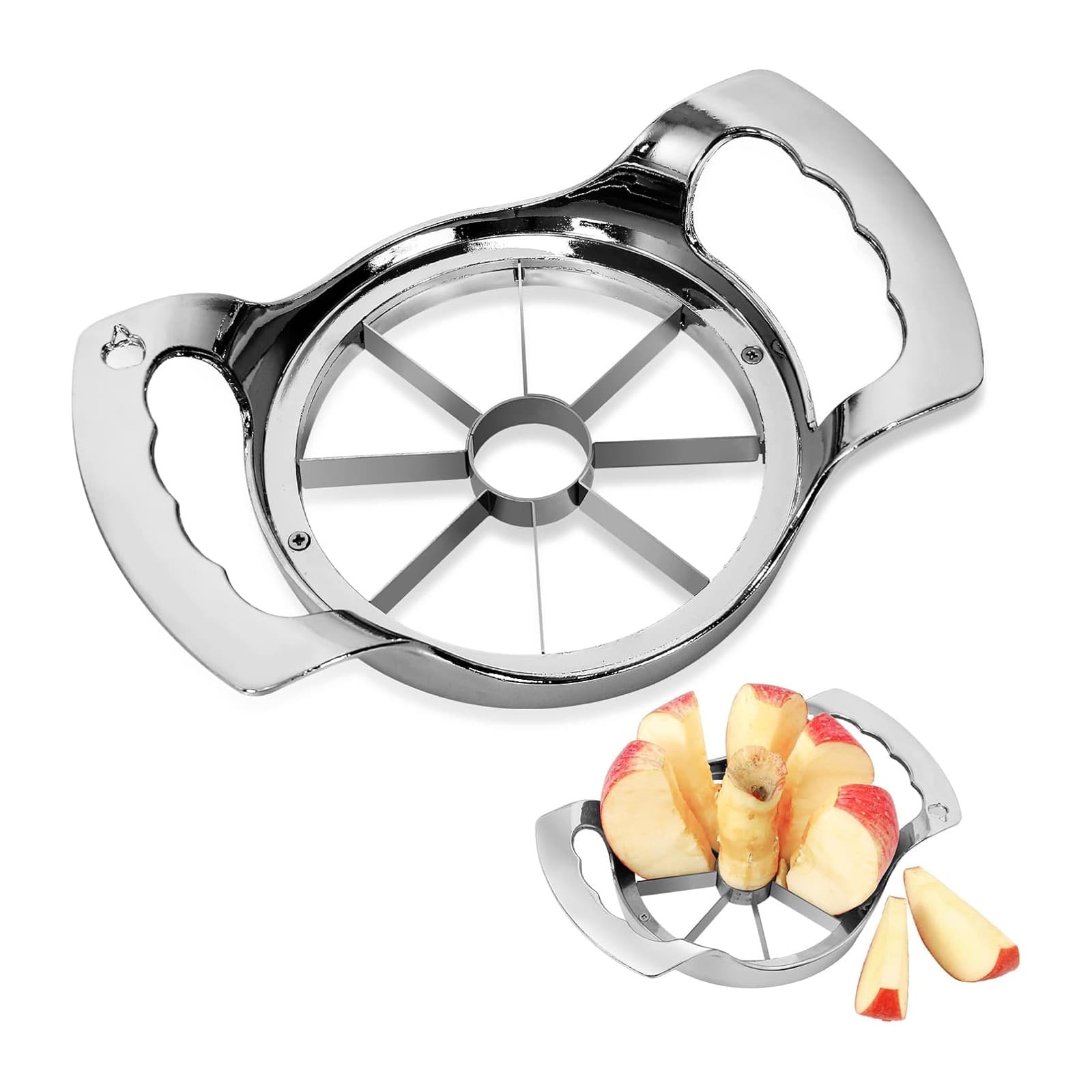 Obsoorth 8-blade stainless steel apple slicer and corer