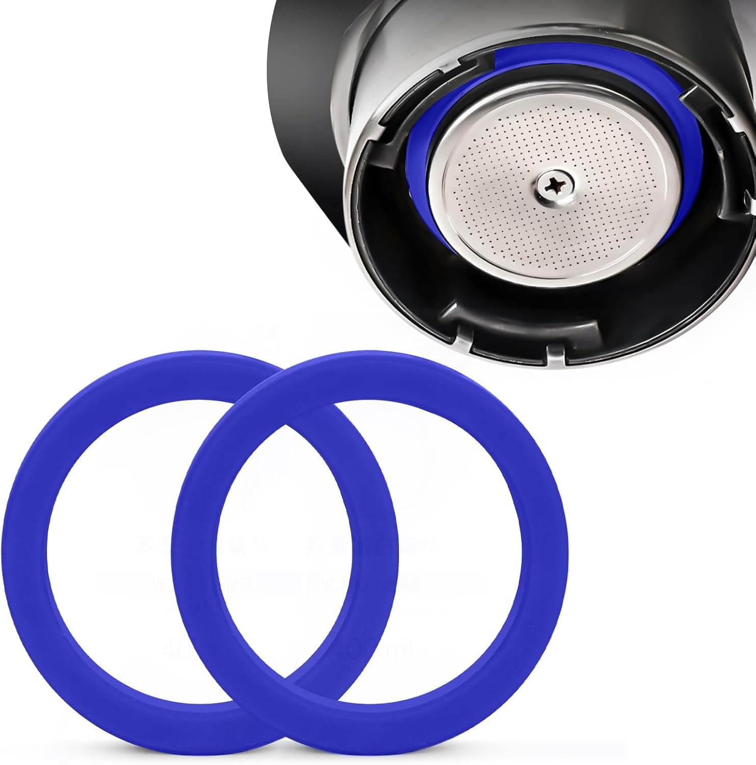 Obsoorth blue E61 8.5 mm silicone group gaskets, two-pack