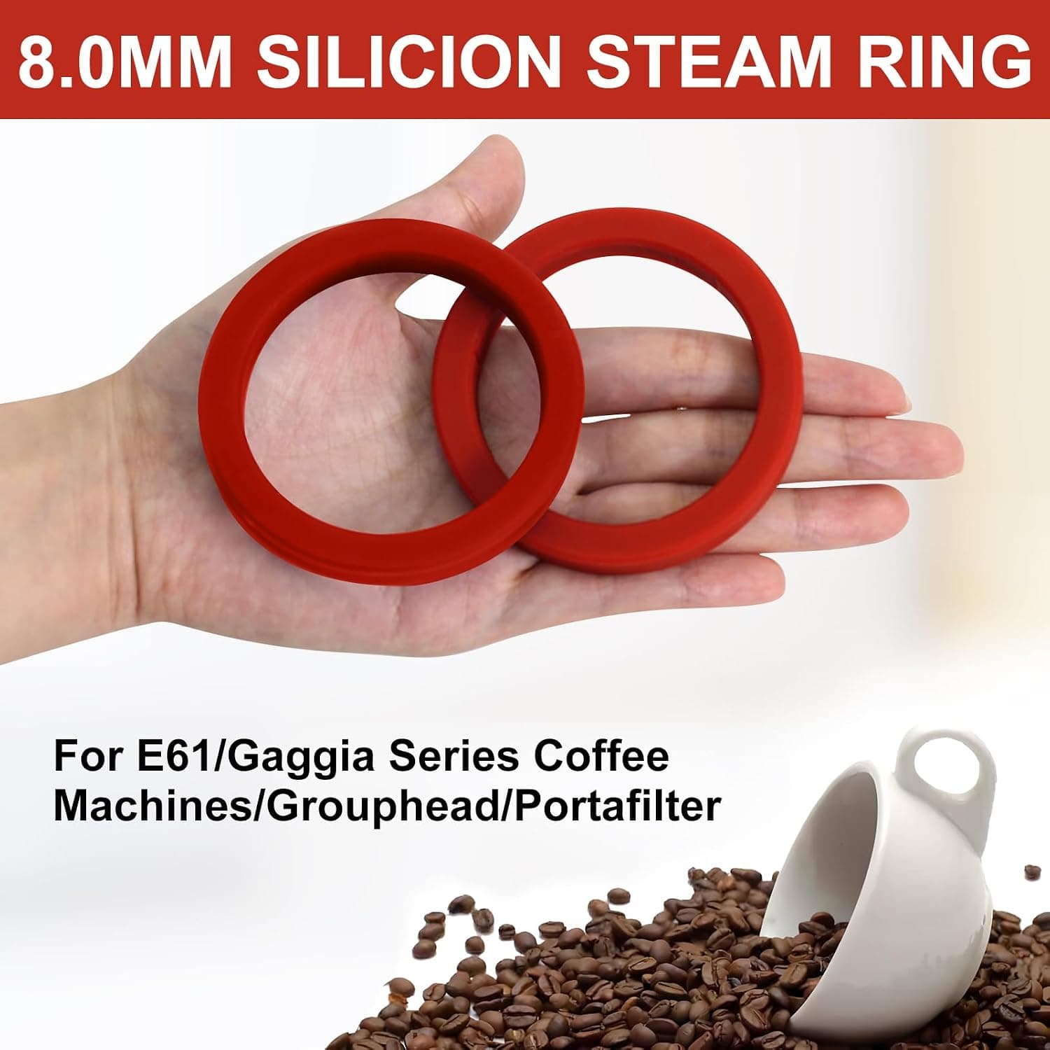 Obsoorth red E61 silicone group gasket product detail