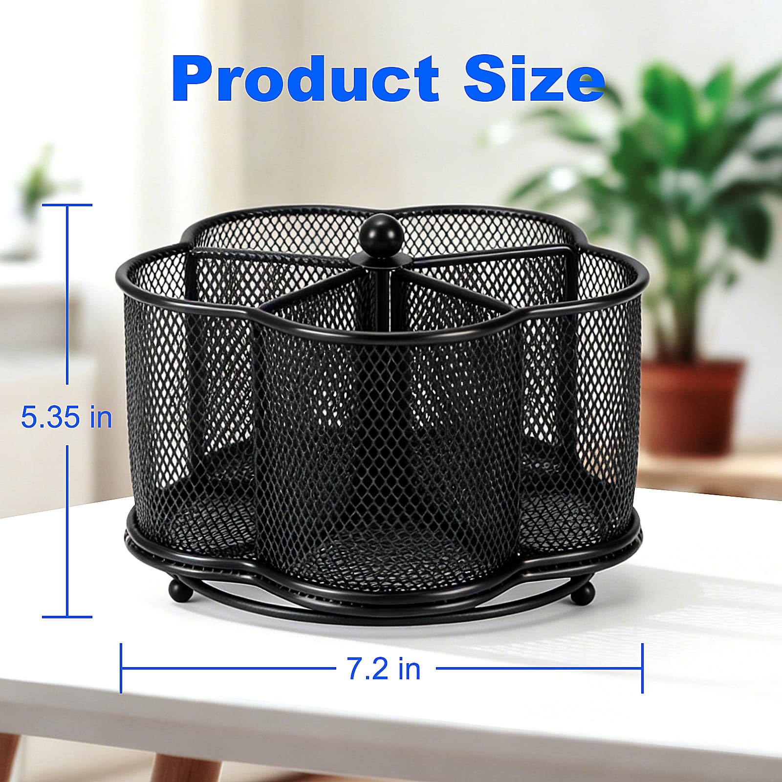 360-Degree Rotating Mesh Pen Organizer detail view 2